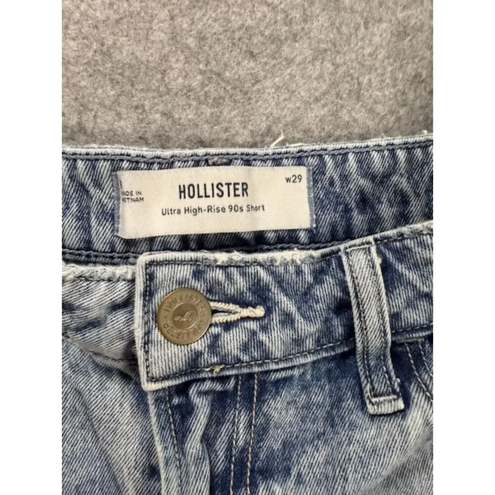 Hollister Mom Short Size 8/29 5 in insean High rise 100% cotton